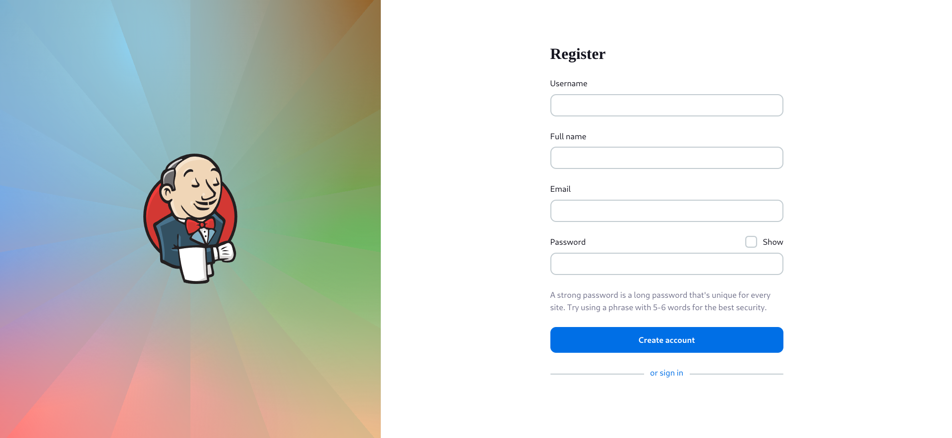Jenkins Signup
