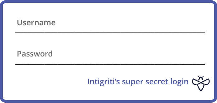 Intigriti's super secret login