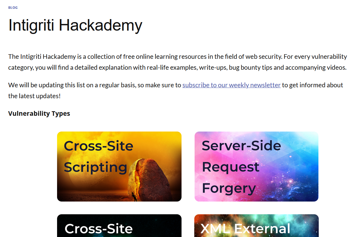 Intigriti Hackademy
