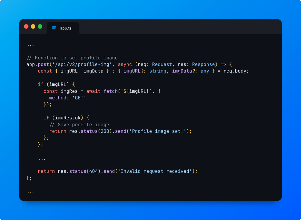Code Snippet Example