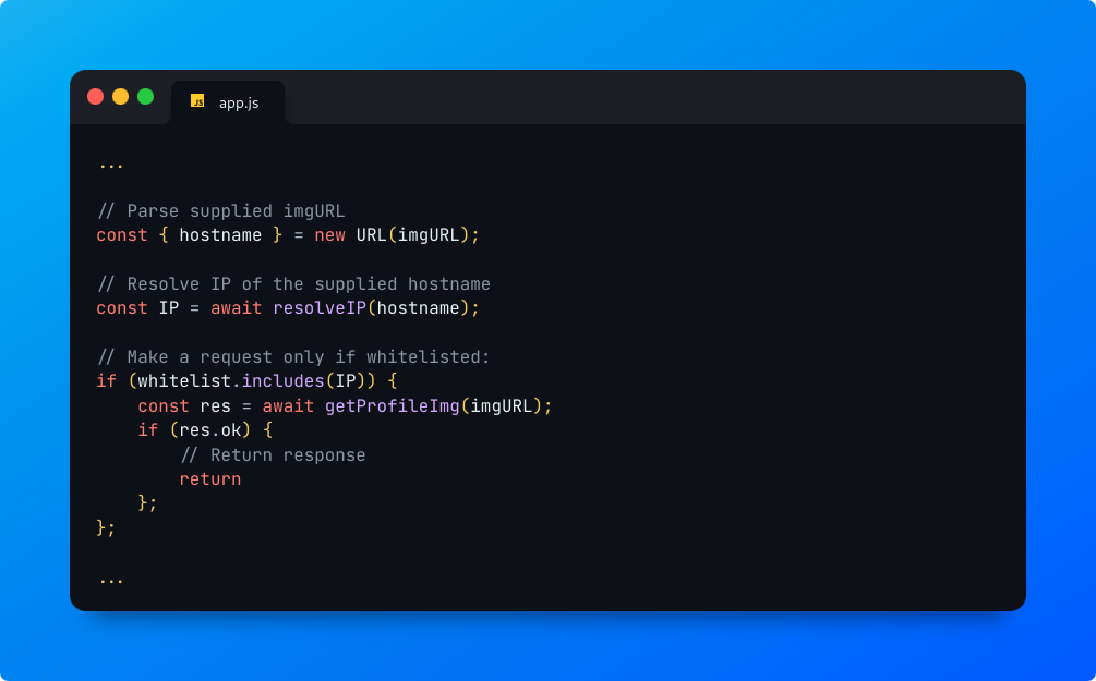 Code Snippet Example