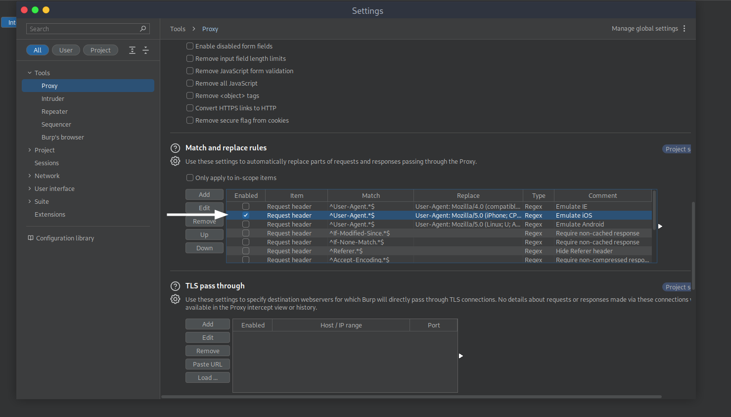 Configure your proxy interceptor to emulate a mobile device