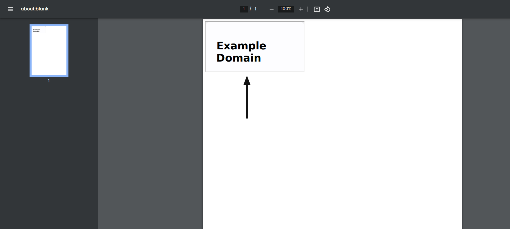 Example of a rendered PDF file