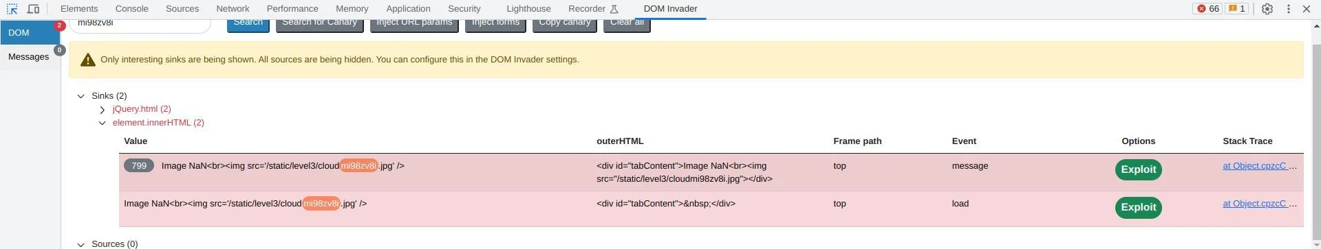 DOM Invador web extension