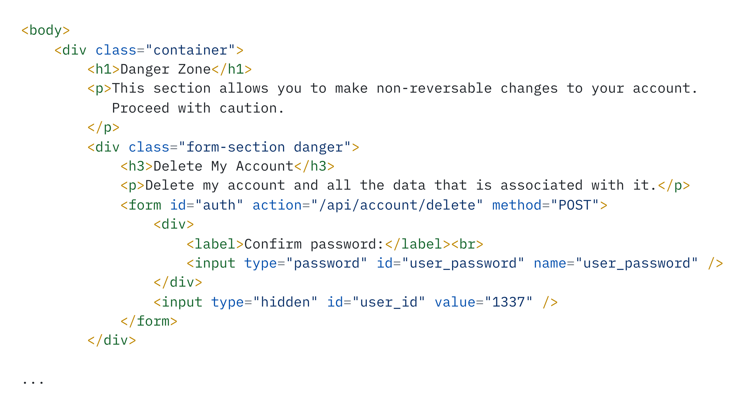 Finding hidden parameters in HTML source code