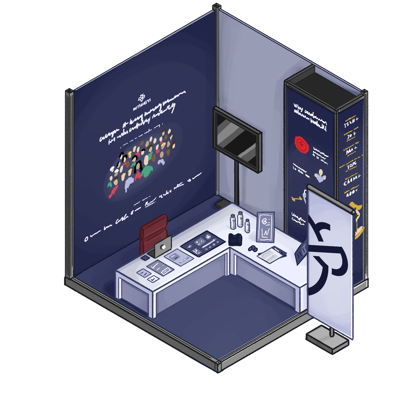 Intigriti at Defcon33 - Stand design