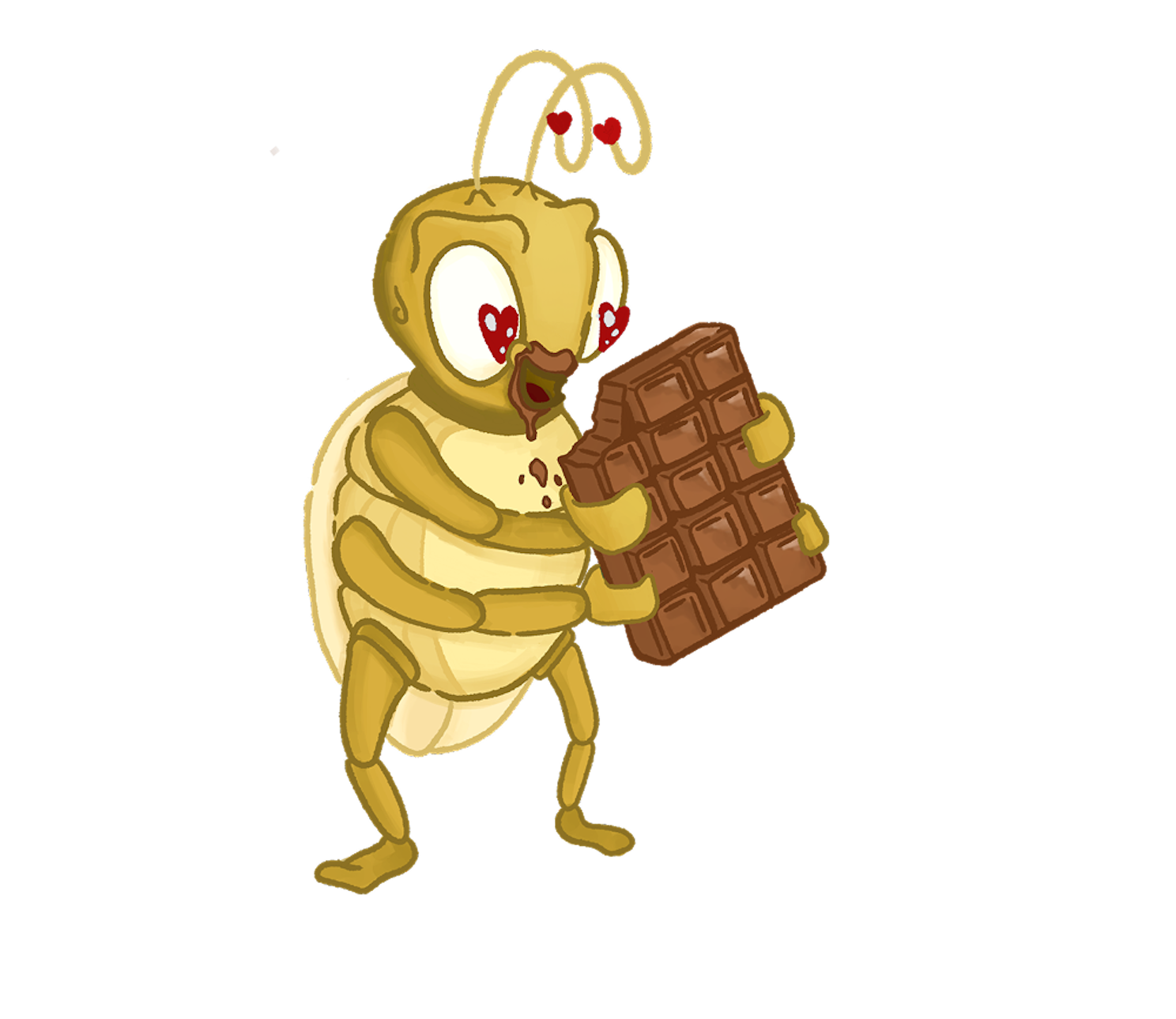 Intigriti bug eating a chocolate