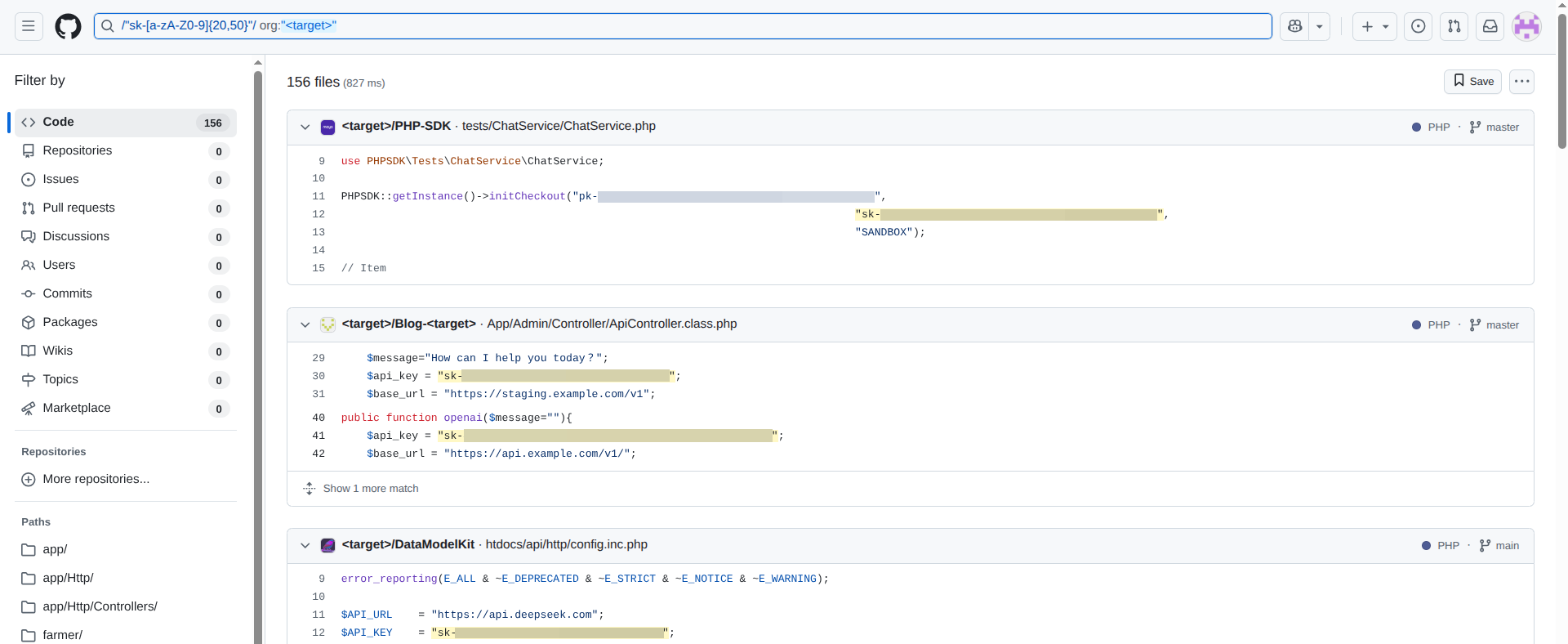 Hunting for OpenAI API keys using GitHub search (dorking)