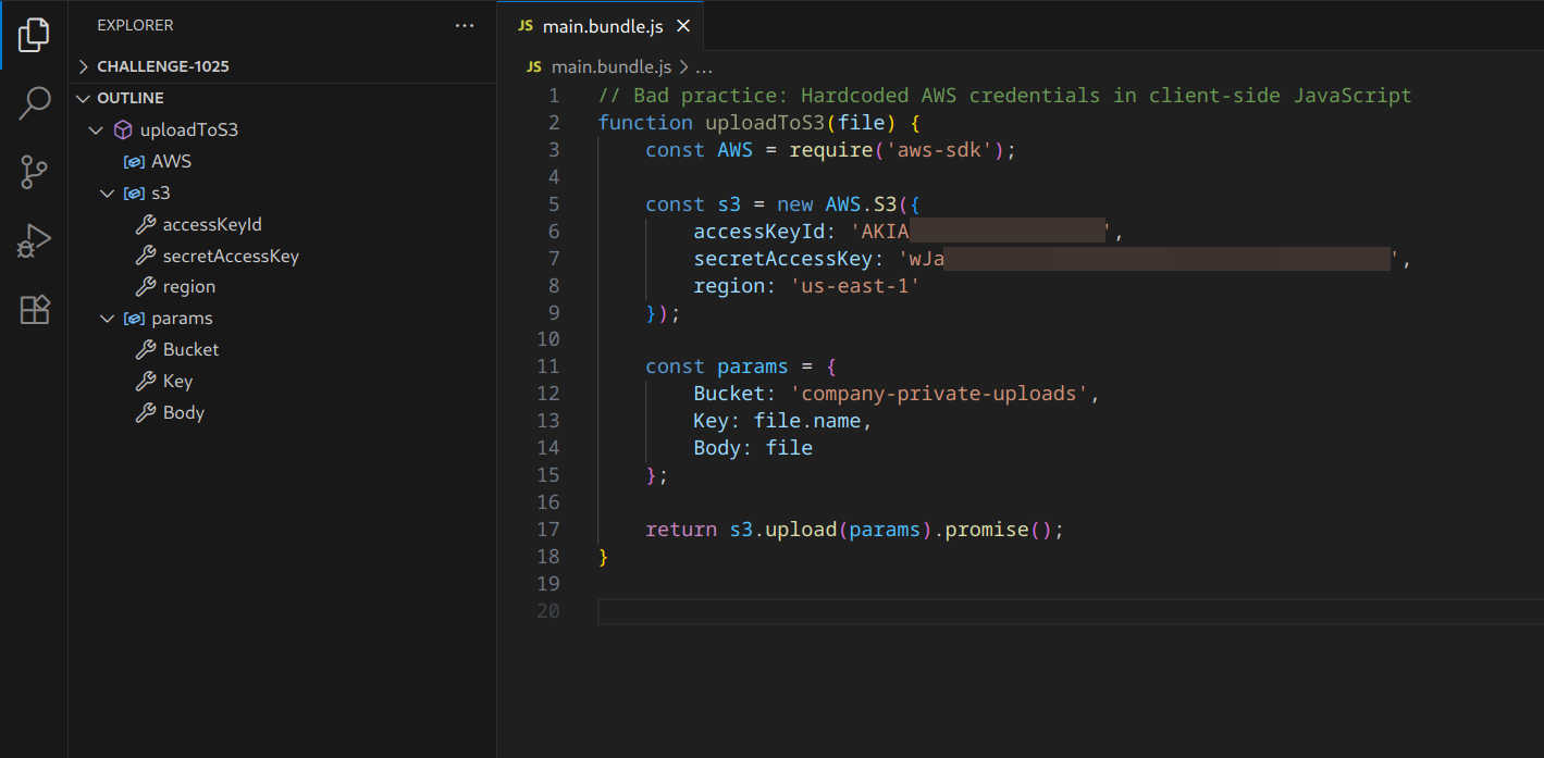 Hunting for AWS keys using JavaScript file enumeration