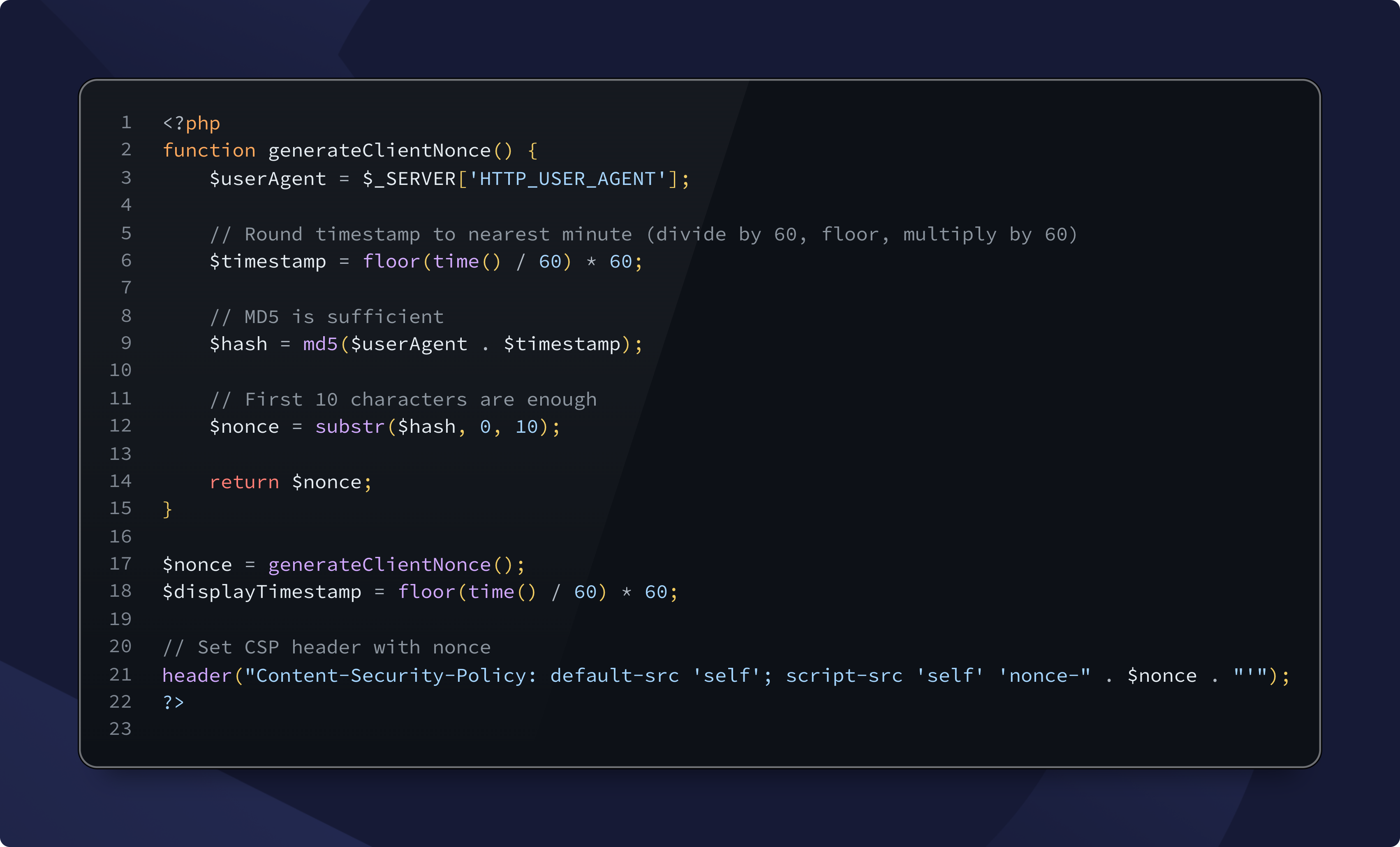 Bypassing CSP via predictable nonces