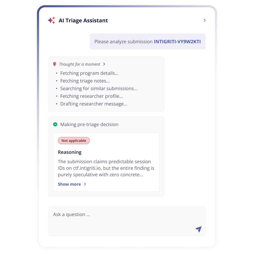 Triage Assist Product Update Intigriti