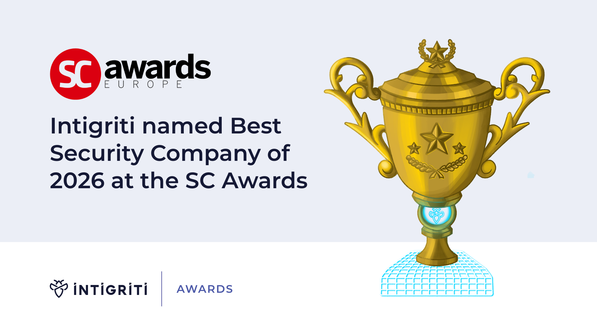 Intigriti named Best Security Company of 2026 at the SC Awards Europe
