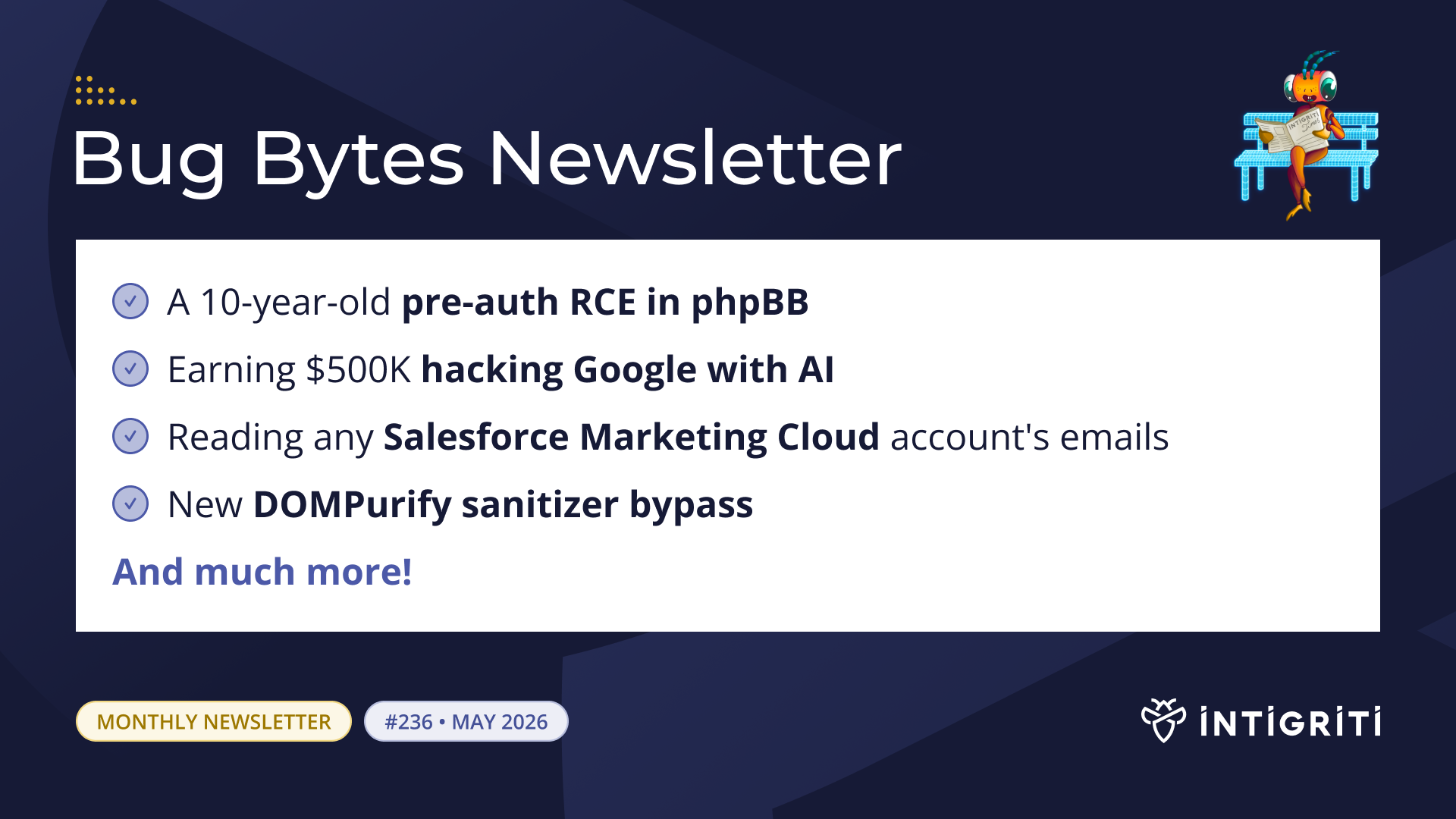 Intigriti Bug Bytes #237 - June 2026 🚀