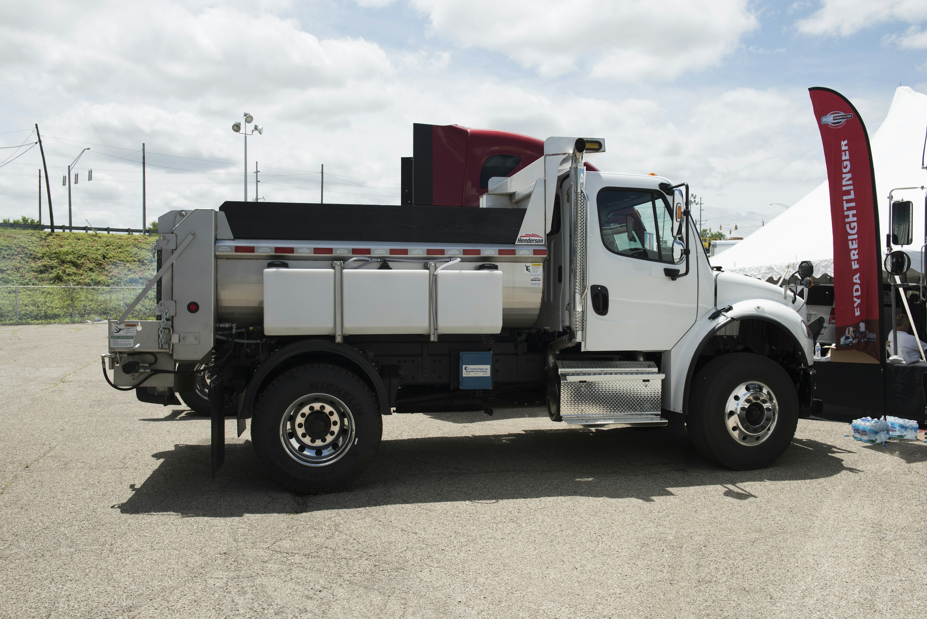 Municipal salt truck