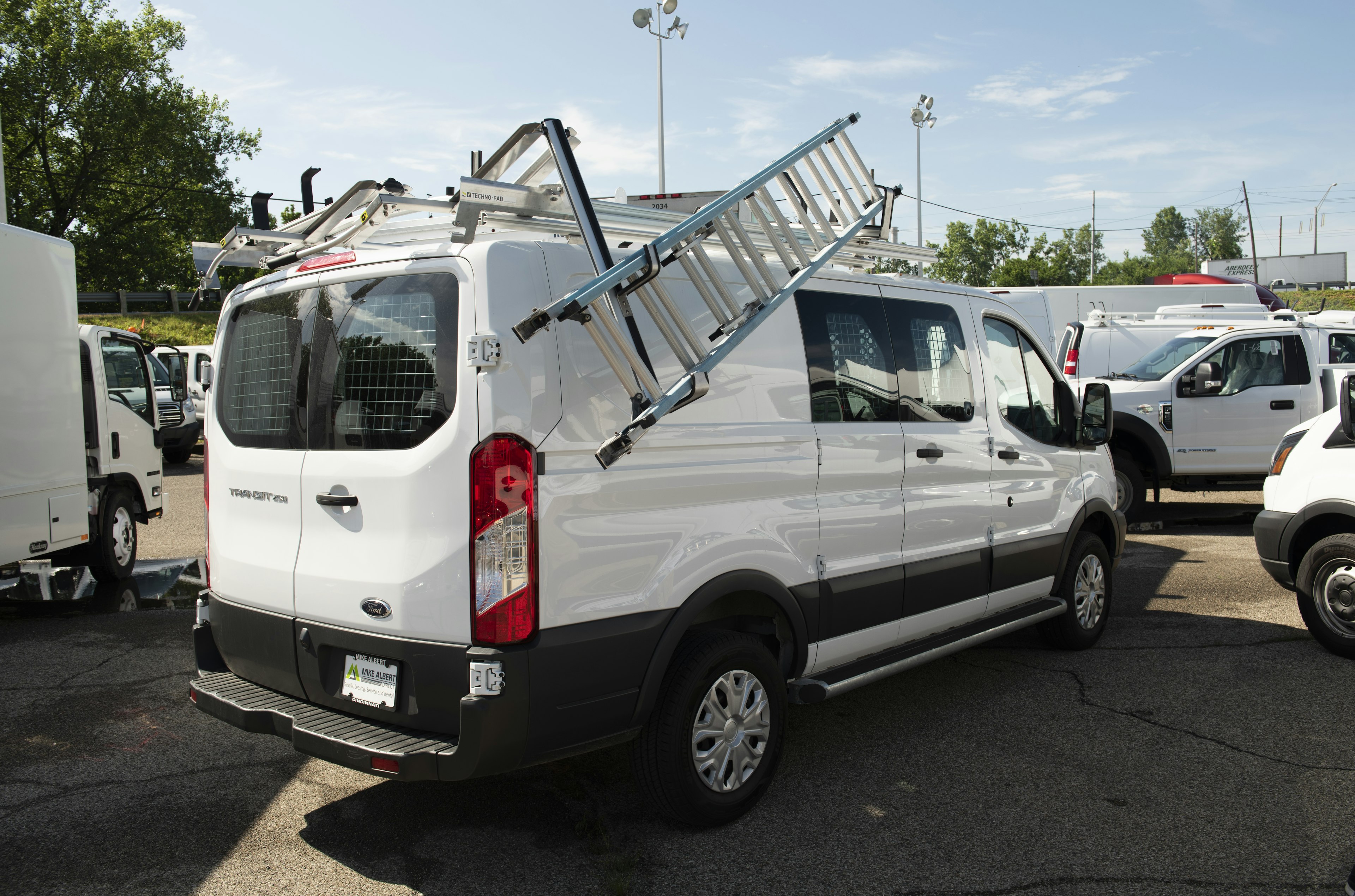 Pull-down ladder rack