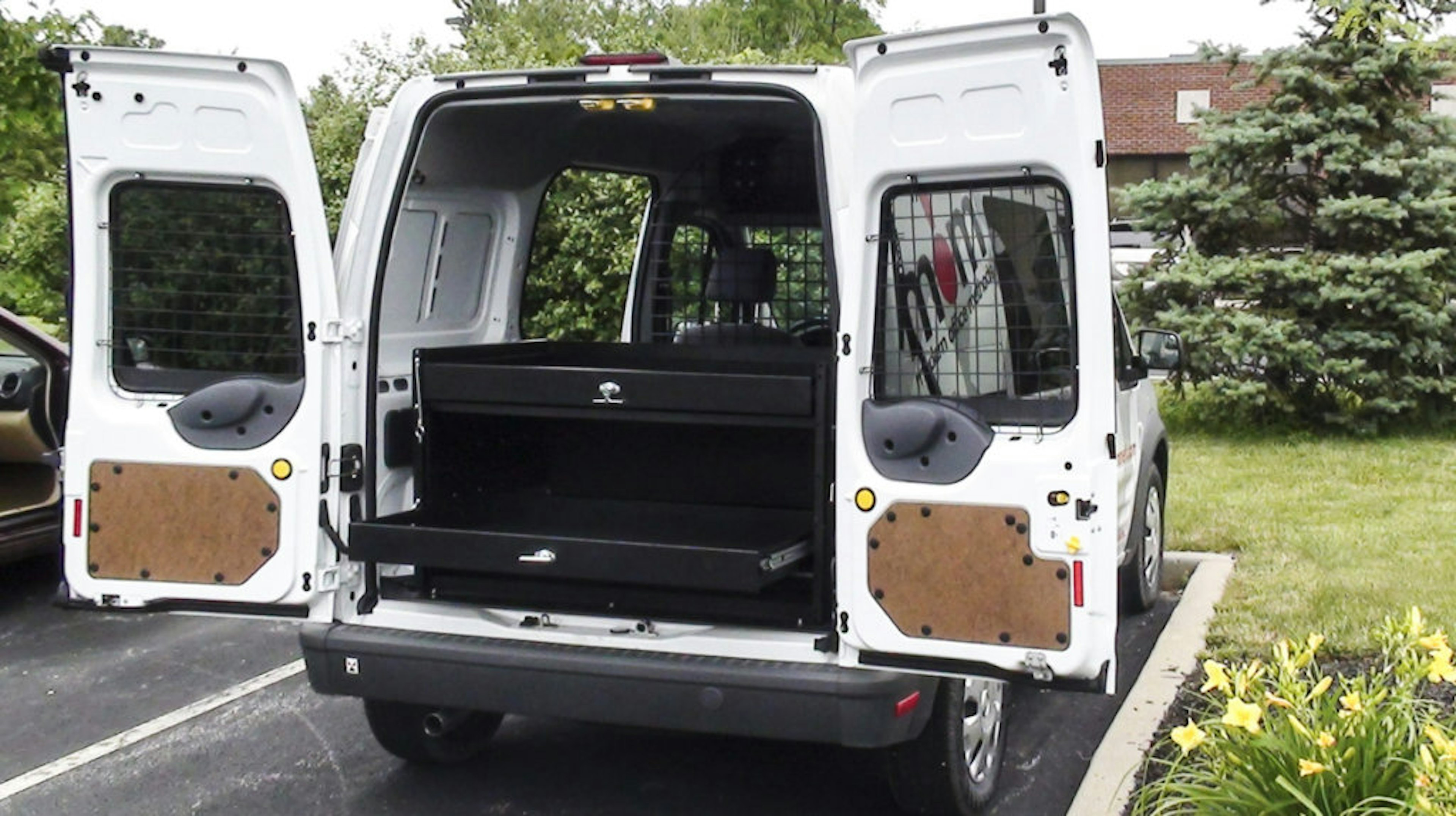 high roof van with secured windows