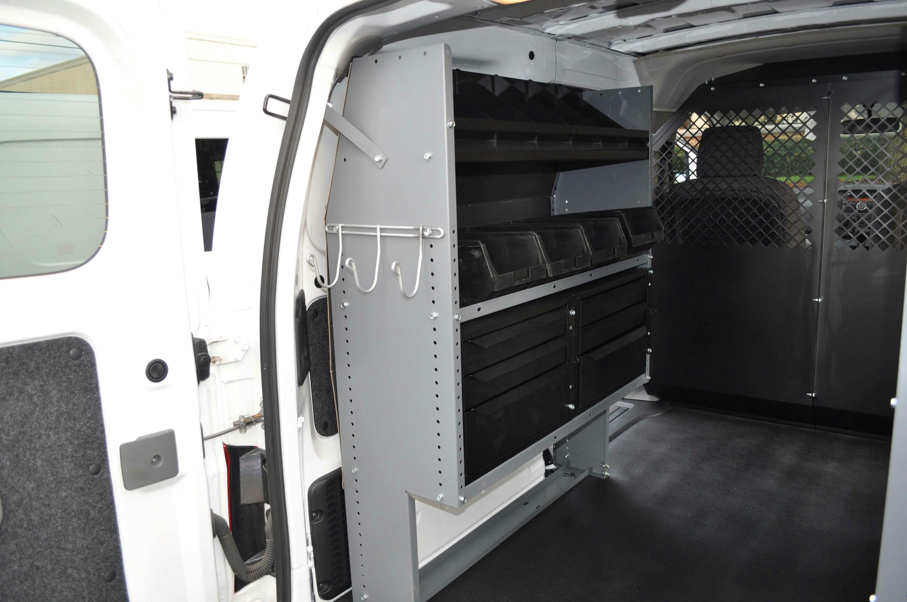 Work Truck & Van Shelving and Storage Bins | Mike Albert Upfitting