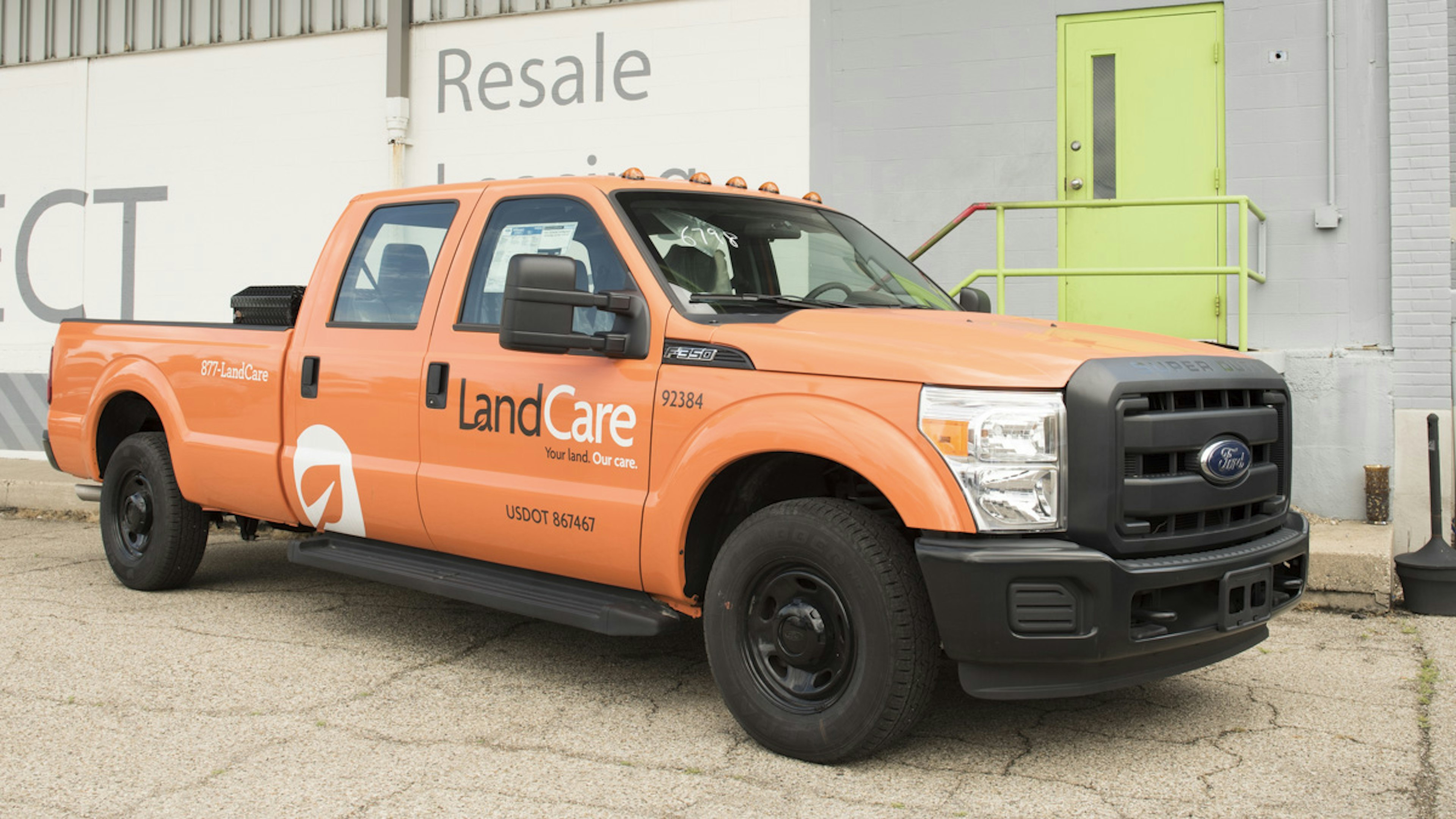 Branded truck with custom wrap