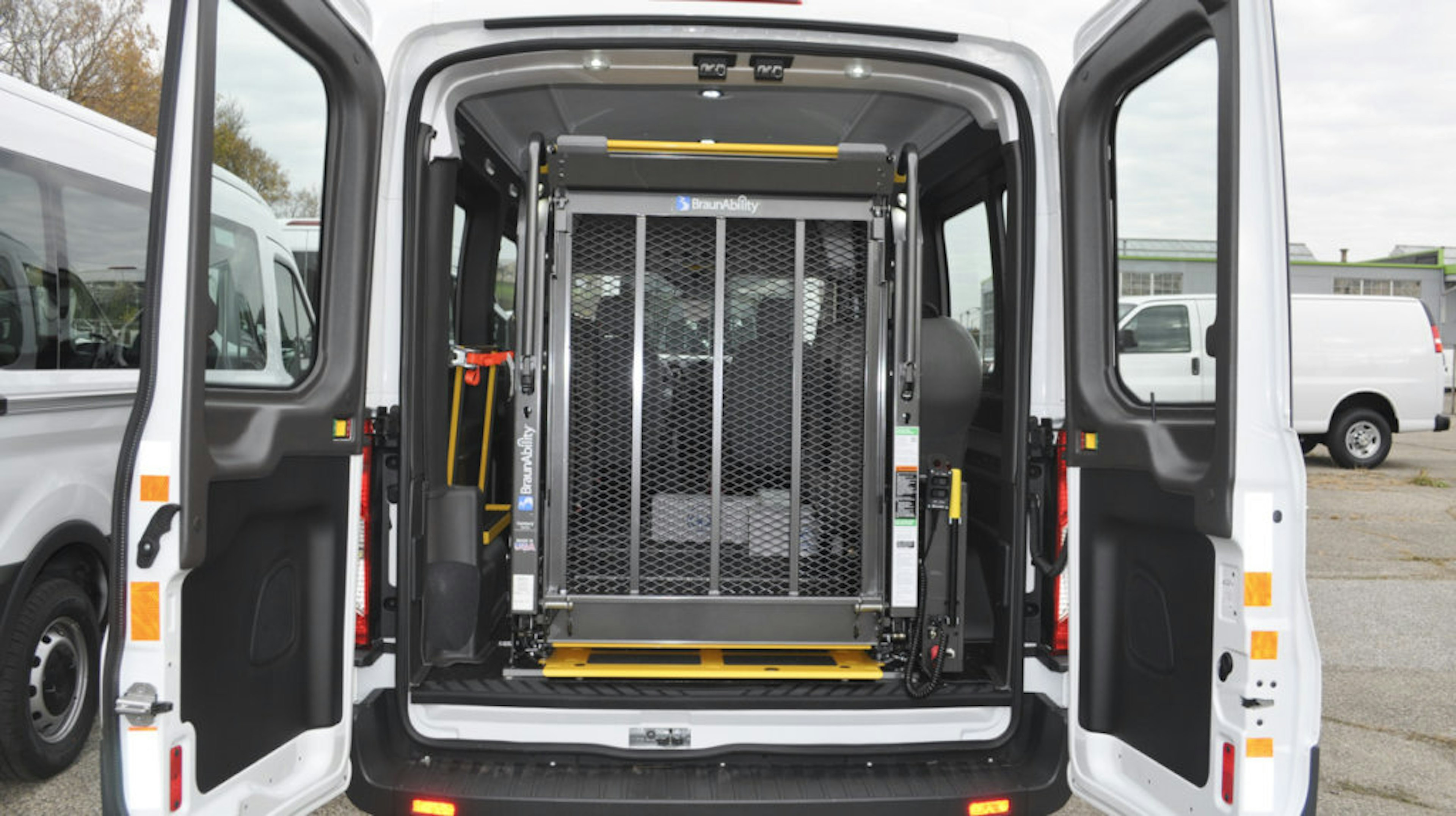 handicap lift on back of high roof van