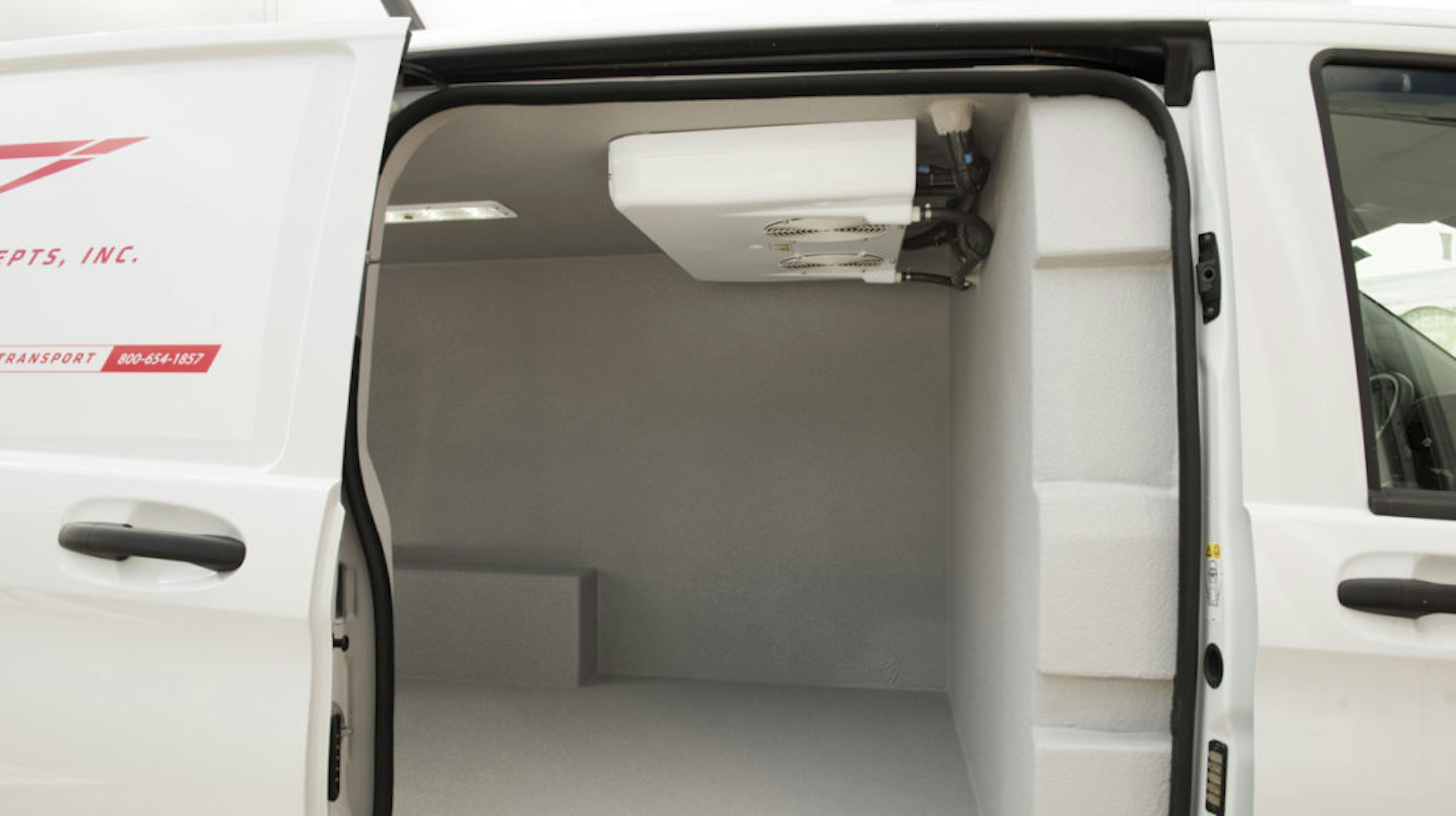 temperature controlled van with side access