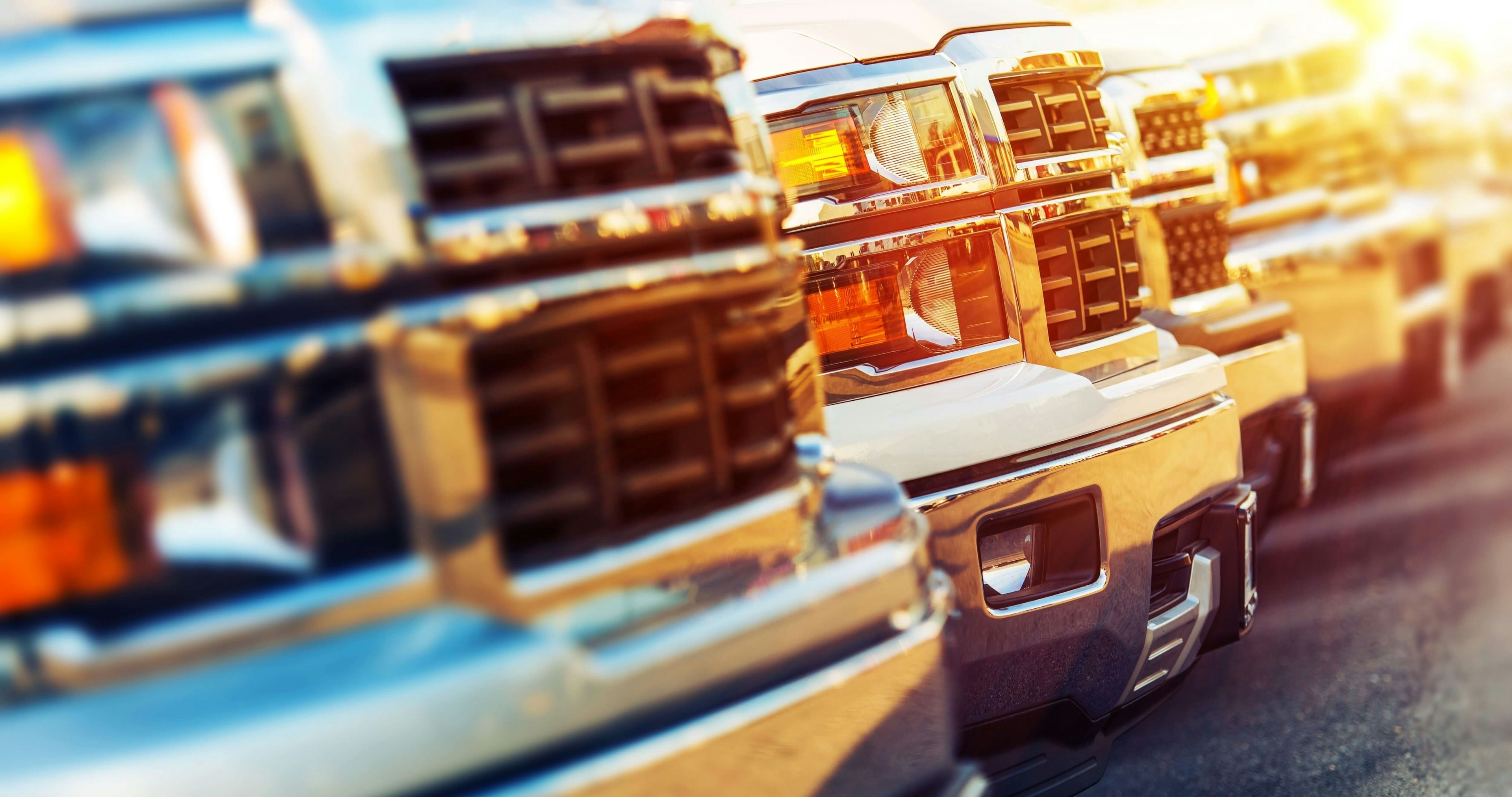 Trucks Lined Up