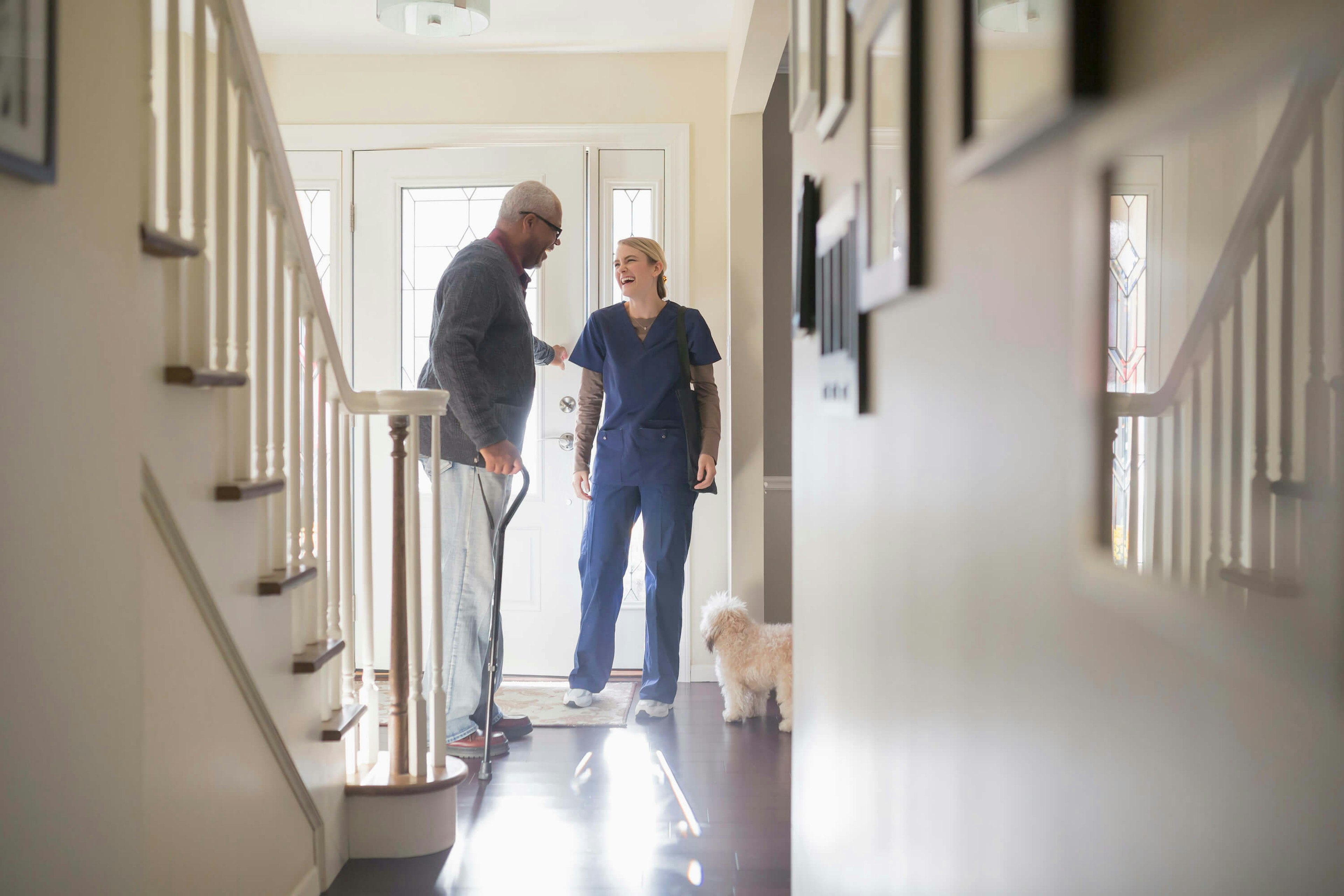 home visit from healthcare professional 