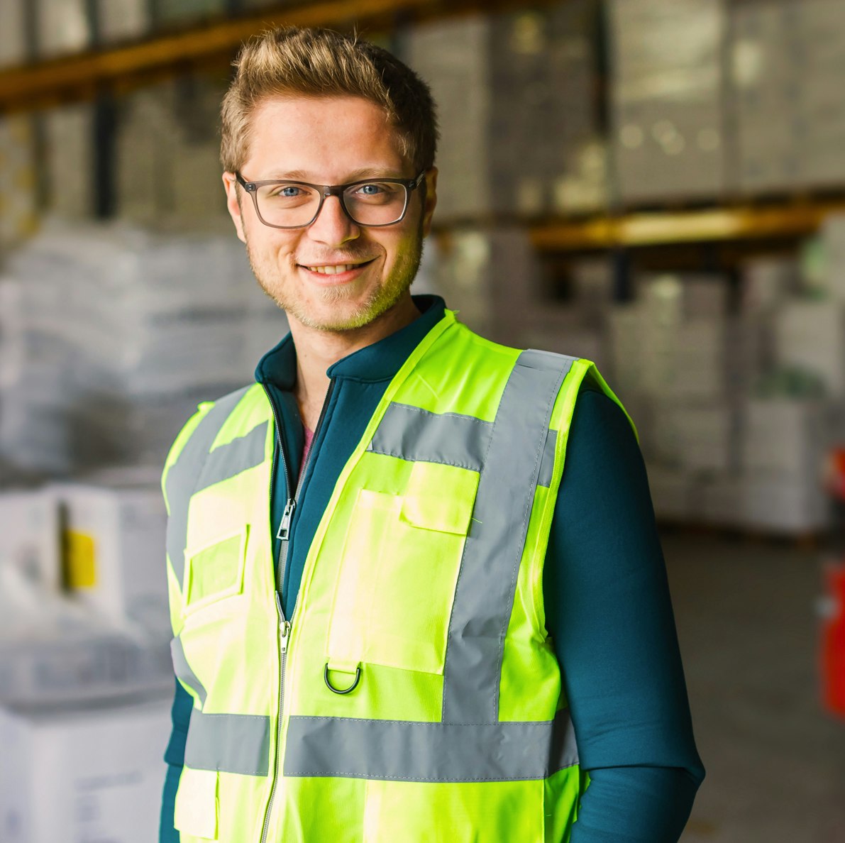 Risk Management worker smiles on the job