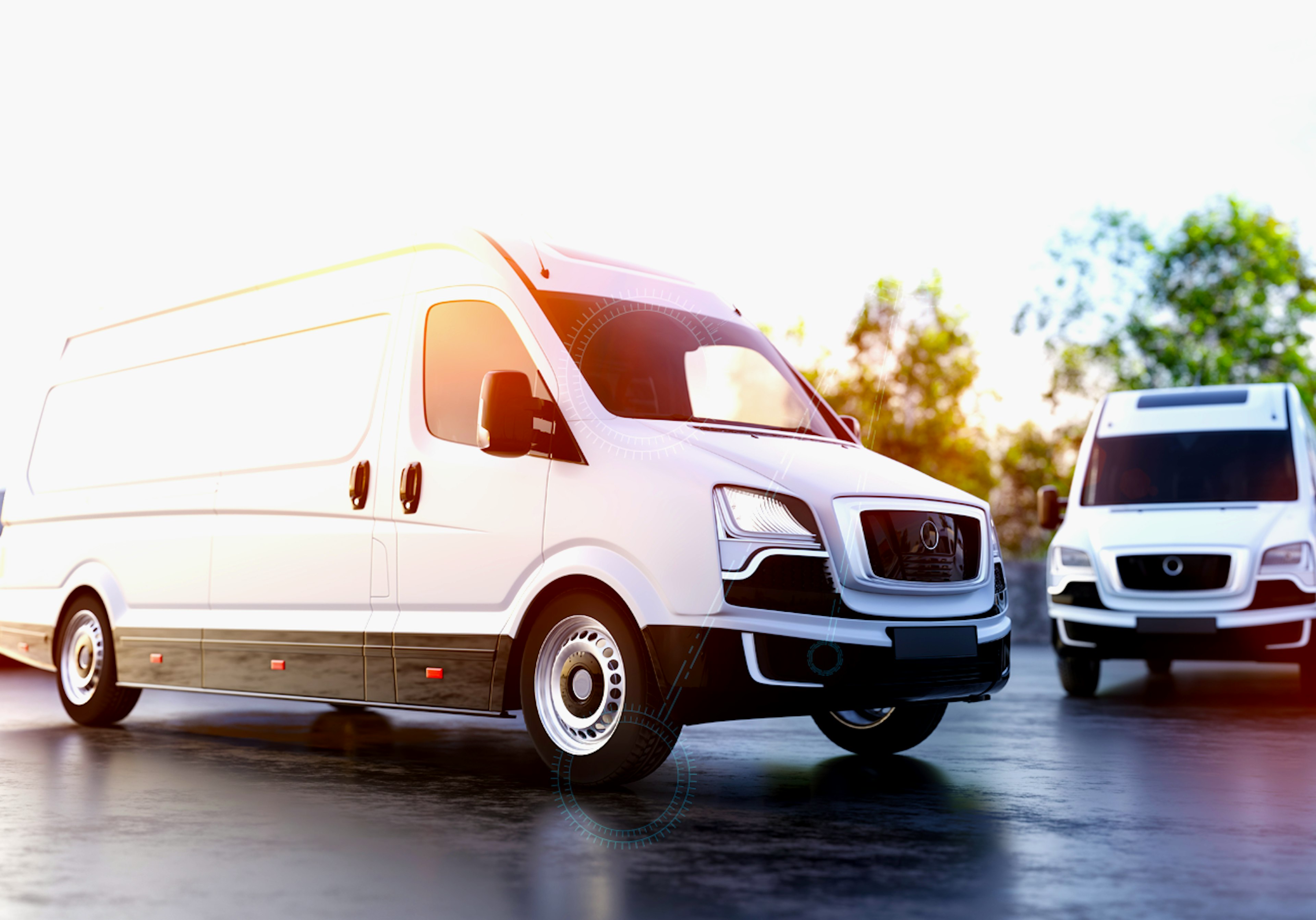 New cargo van in a fleet