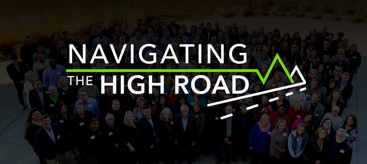 Navigating The Highroad logo with Mike Albert associates photo