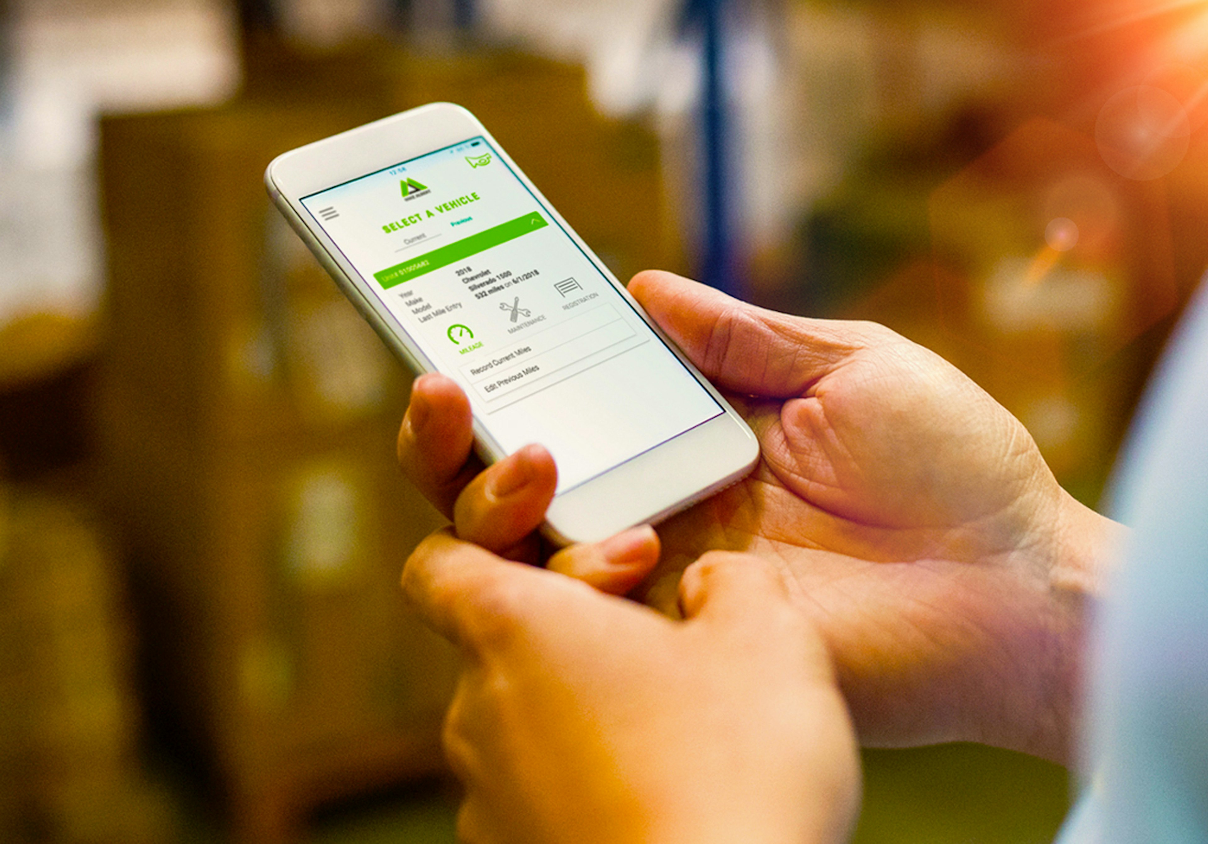 Overdrive driver app on smart phone