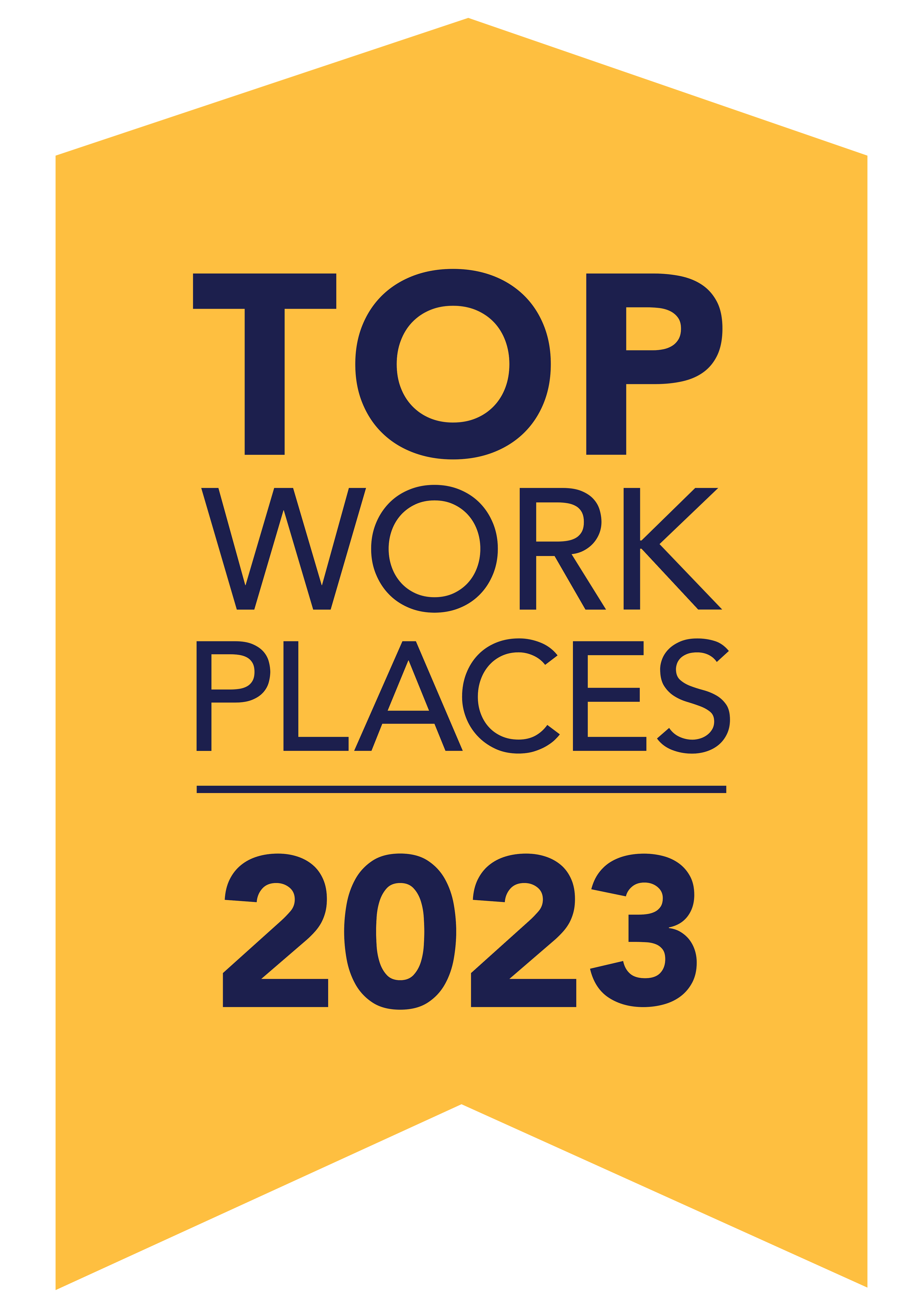 Top Work Place 23 badge