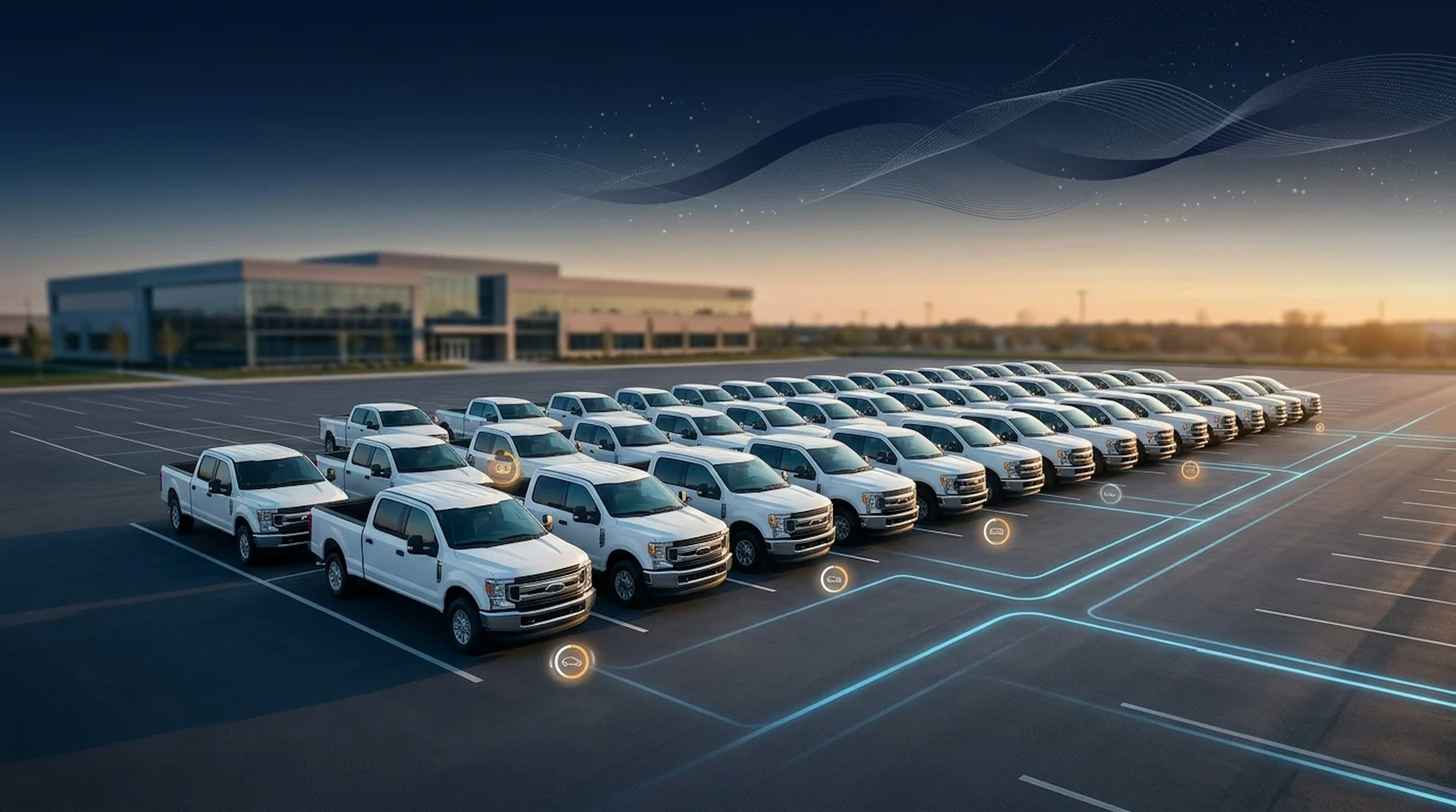 mid-size fleet of medium-duty trucks
