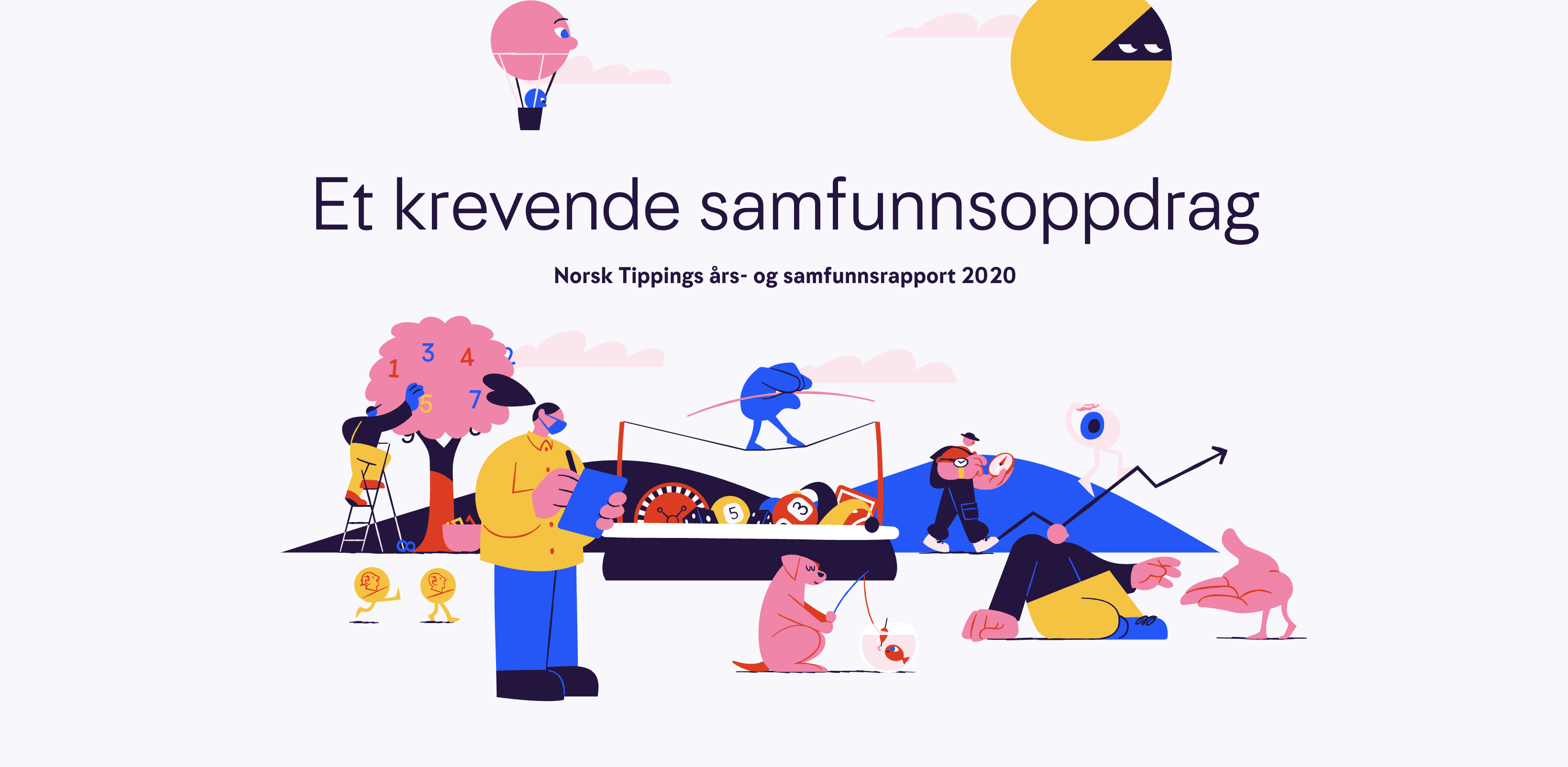 Skjermbilde av Årsrapport i 2020.