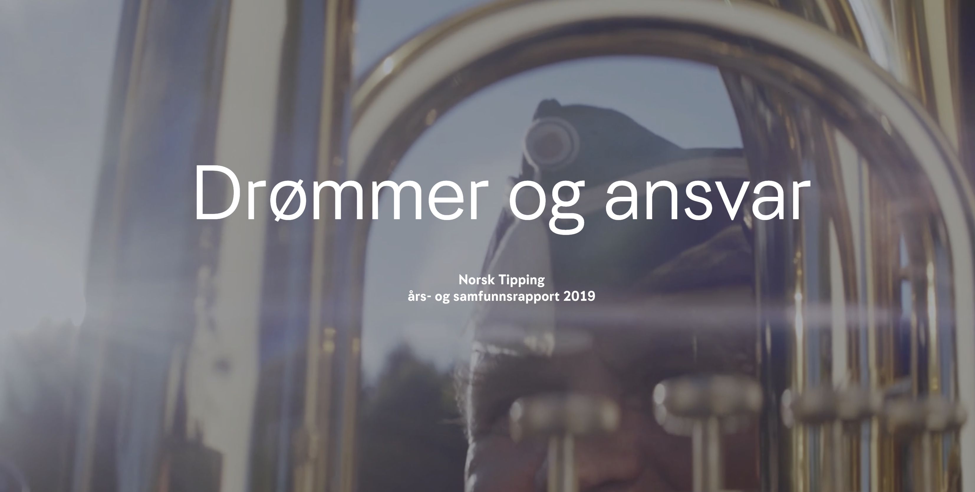 Skjermbilde av Årsrapport i 2019.
