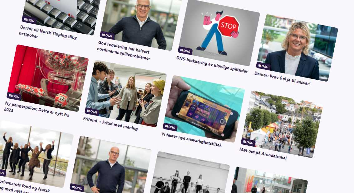 Skjermbilde av Fagblogg innlegg.