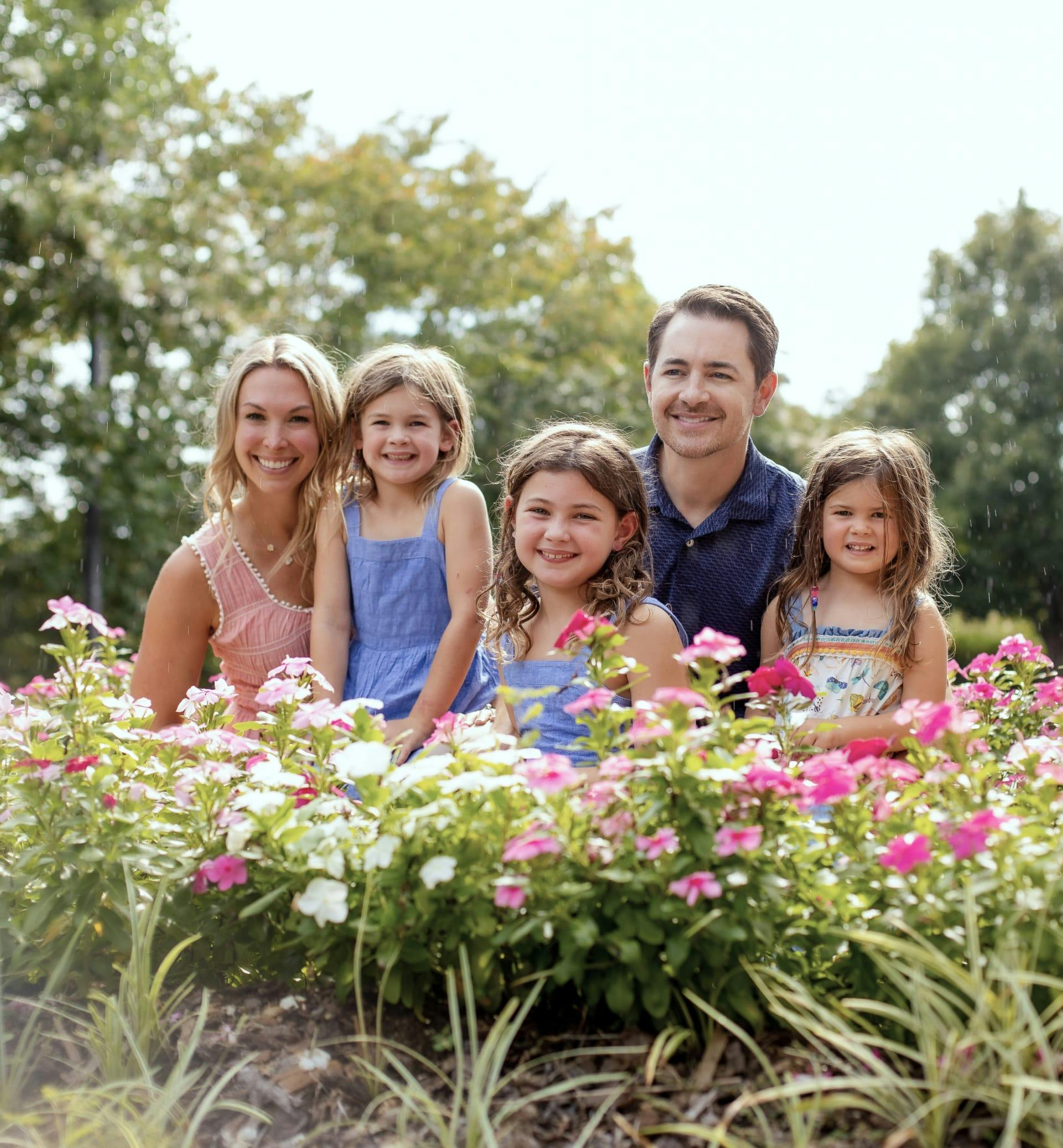 Plastic Surgeon, Dr. Robb, with his wife and three kids.