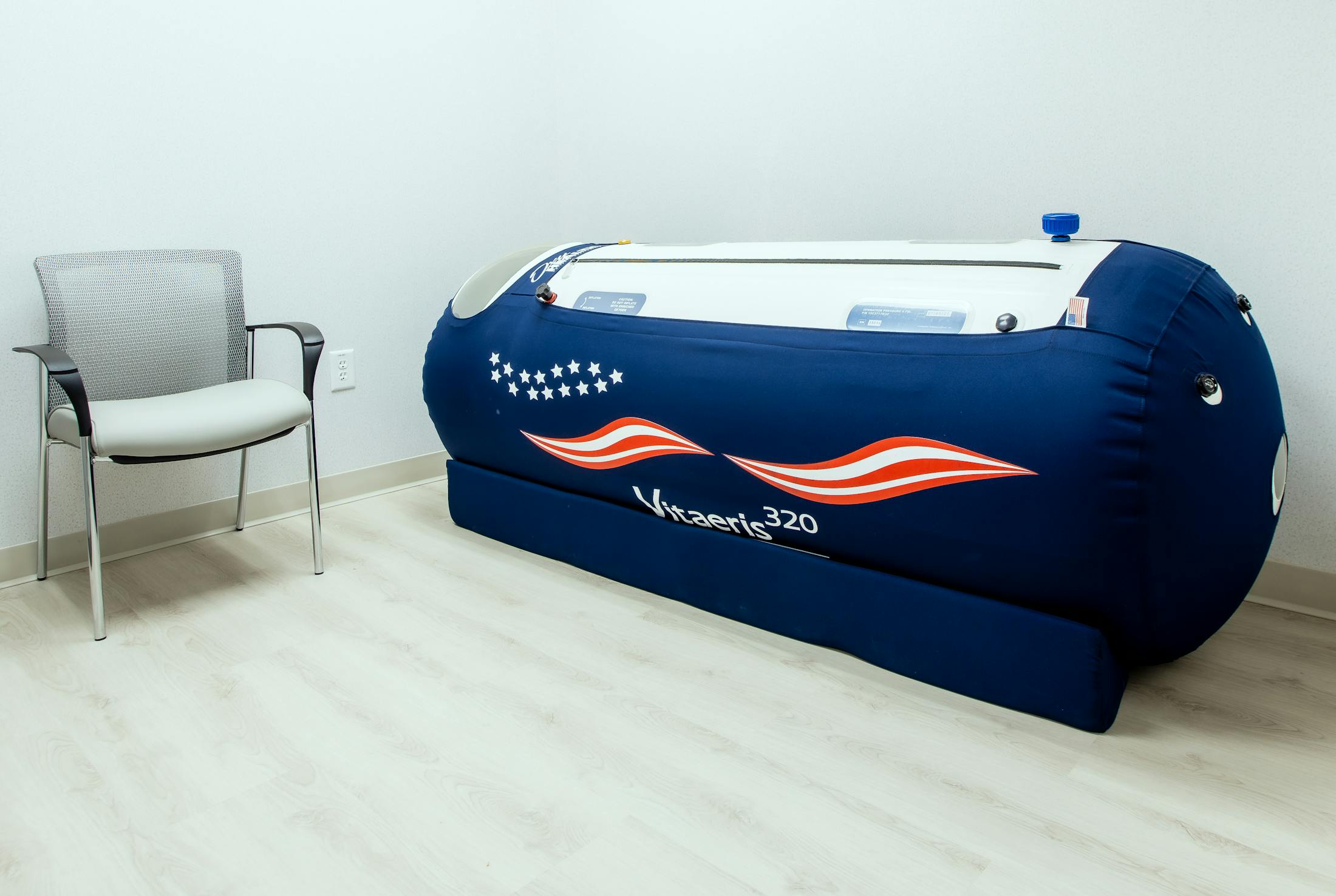 Hyperbaric recovery chamber at Robb Facial Plastic surgery.