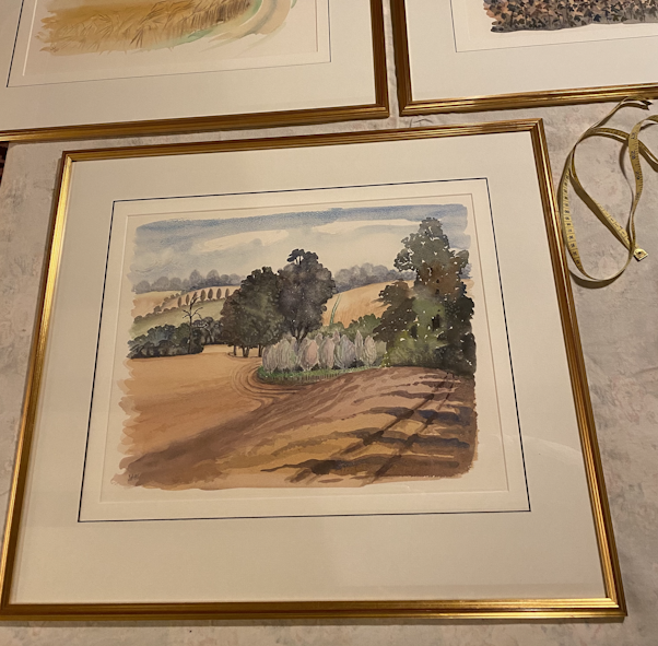 Artwork with frame