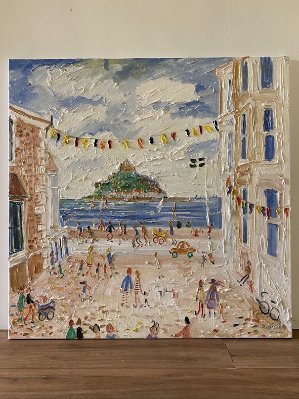 Artwork with frame