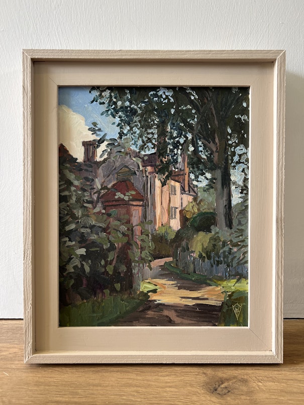 Artwork with frame