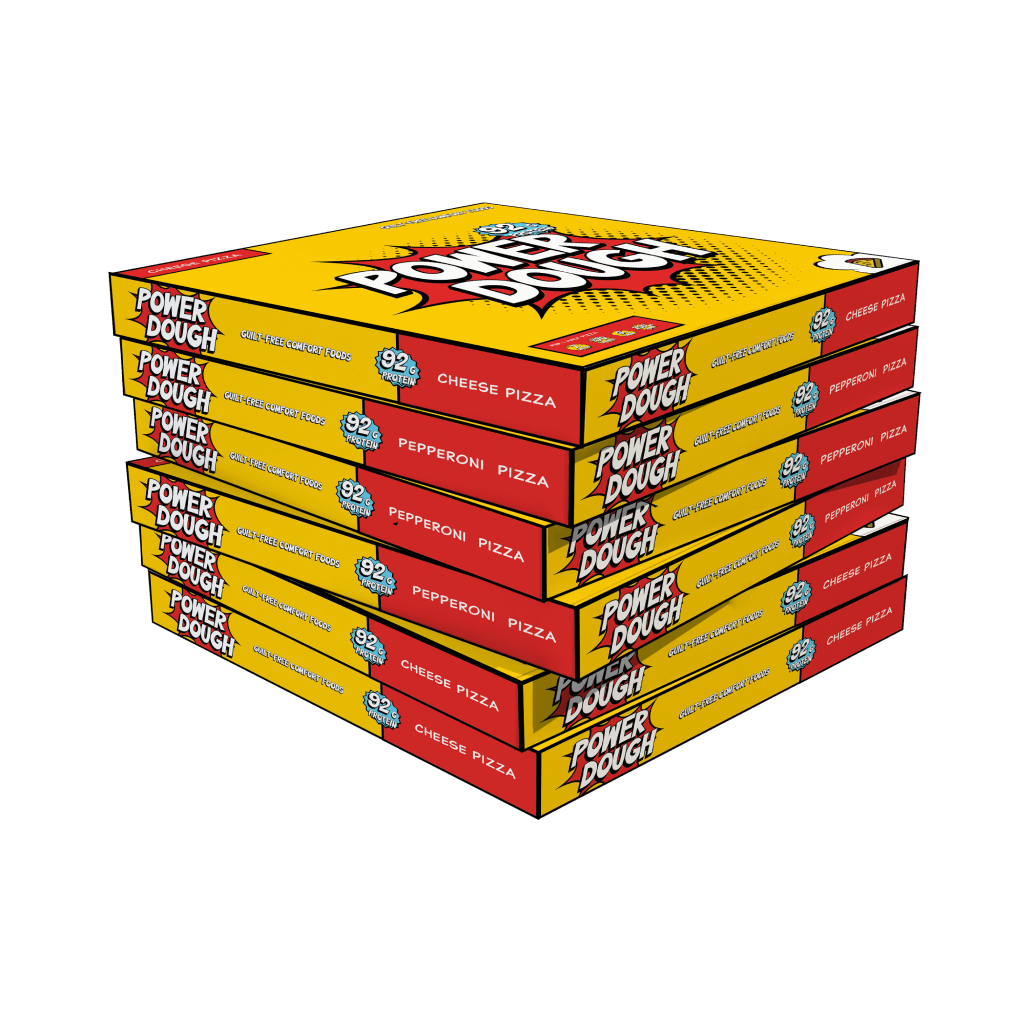 Stack of pizza boxes