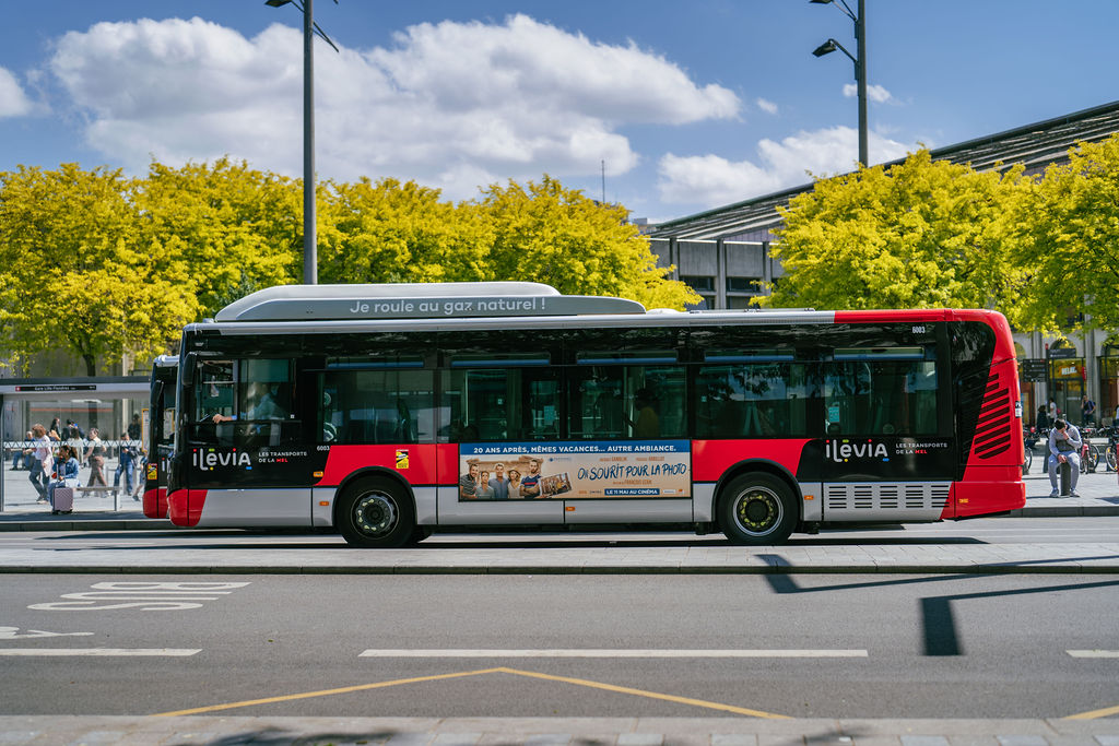 bus qui roule au gaz naturel