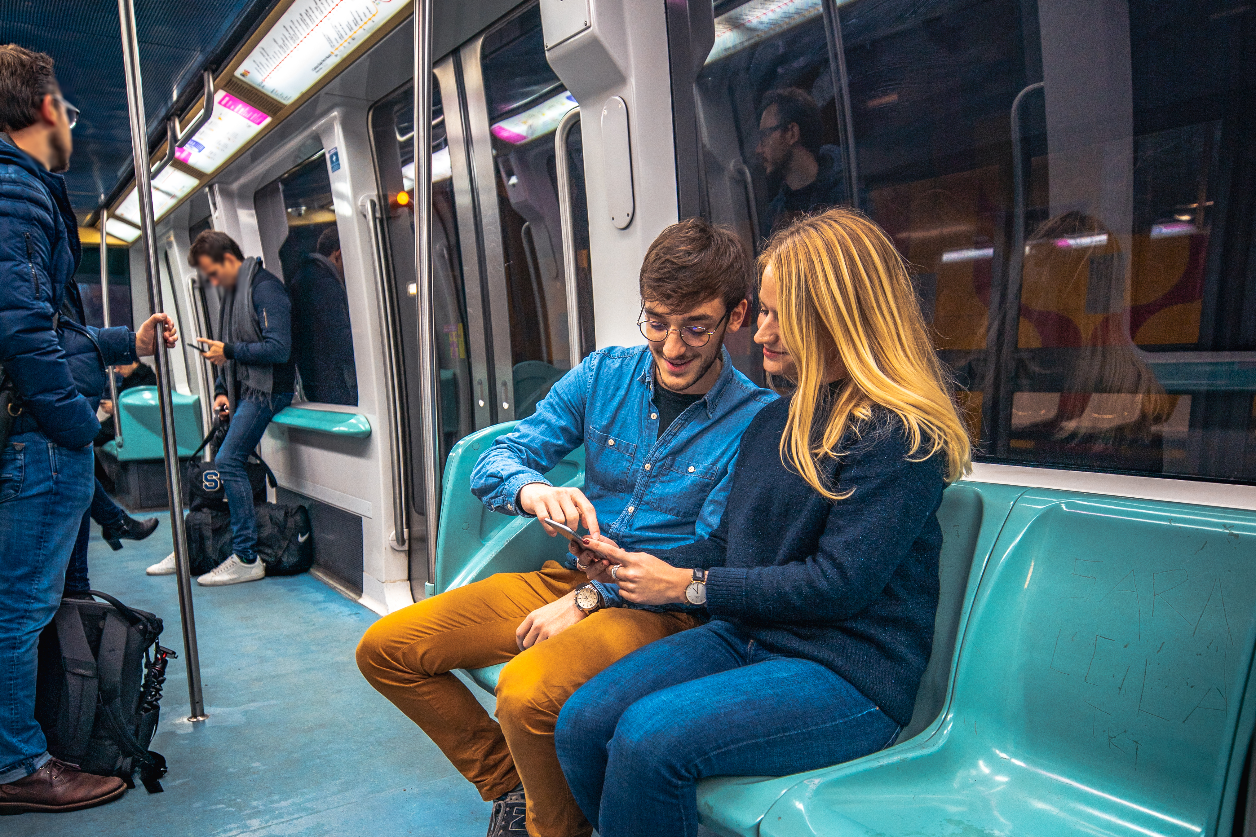 mobilité connectée dans le métro