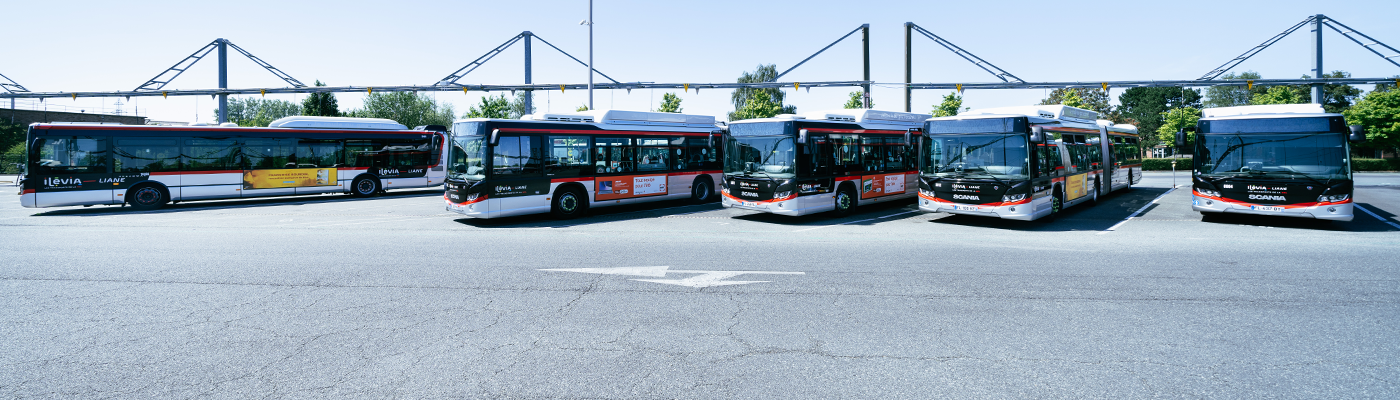 Bus au dépôt