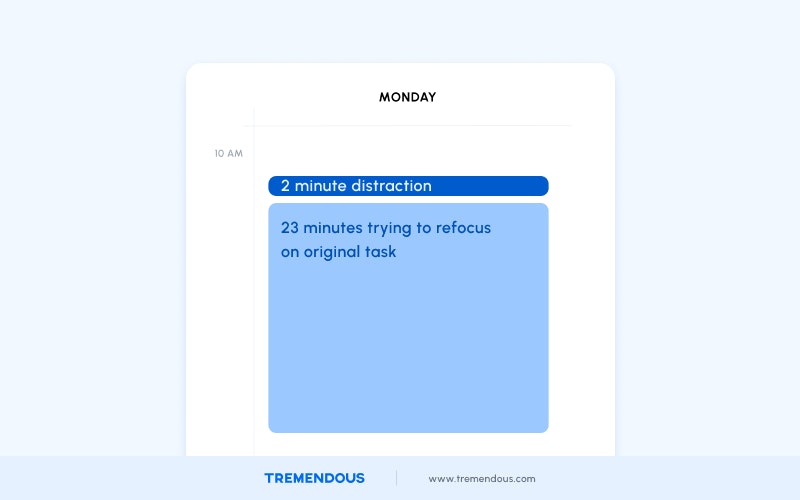 distractions on calendar