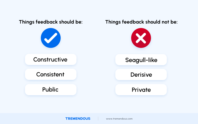 feedback dos and don'ts