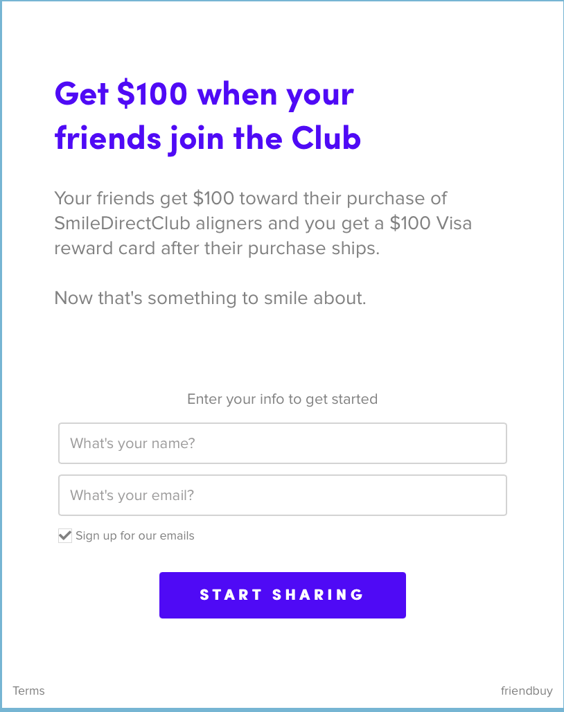 SmileDirectClub referral