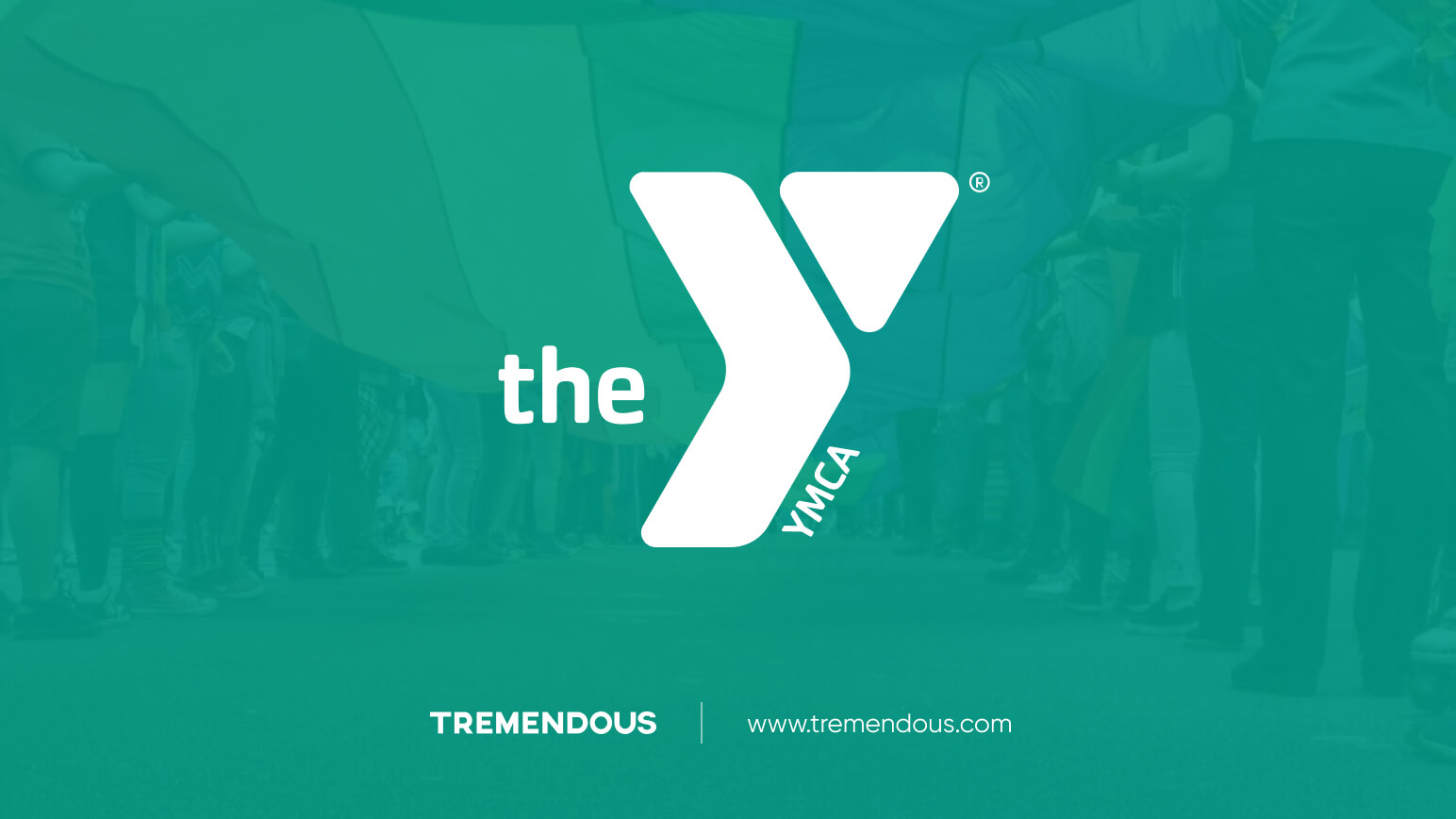 The YMCA logo on a green background.