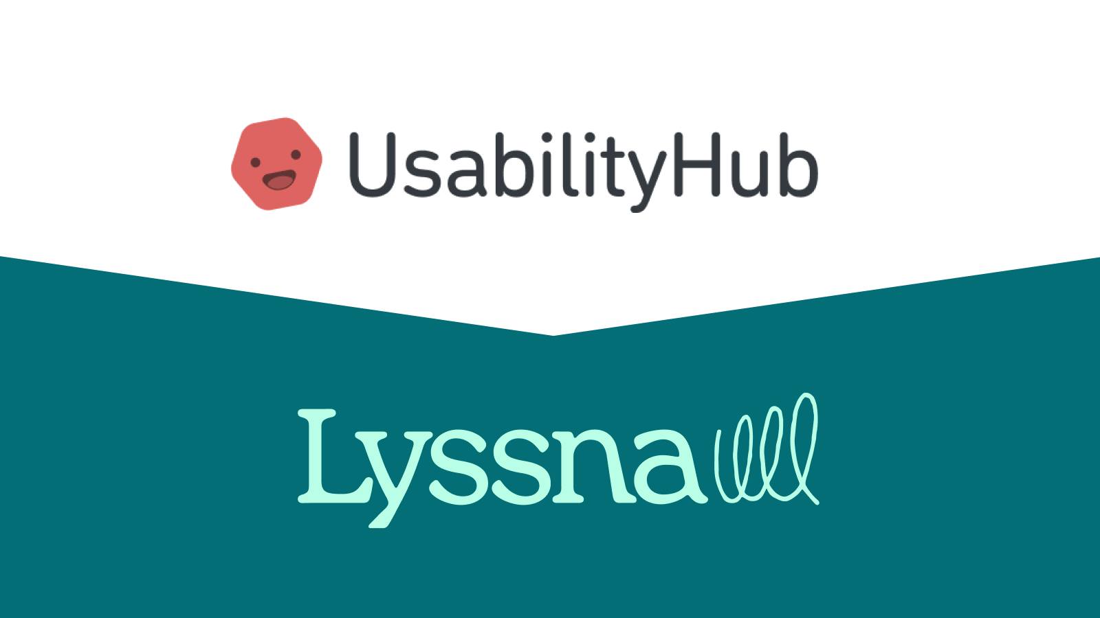 The UsabilityHub logo and the Lyssna logo.
